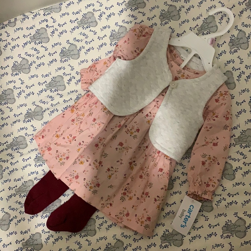 Carter’s 3 piece vested dress